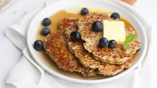 3Ingredient Oatmeal Pancakes Recipe [upl. by Ynnos512]