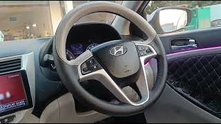 Hyundai Verna Fluidic Interior Modified  Cardi Ambient light  Denting Painting Job  Pathankot [upl. by Atinet]