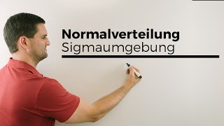 Normalverteilung k gesucht Anschaulich mit Sigmaumgebung ohne PhiTabelle [upl. by Marilyn]