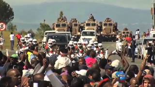 Mandela arrives in Qunu [upl. by Oicneserc]