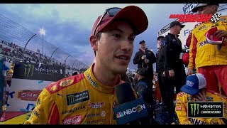 Logano reacts to Truexs postrace comments [upl. by Gambrell]