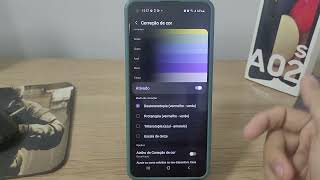 Samsung A21s  Como ativar o ajuste de cores para daltônicos [upl. by Conroy]
