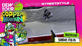 Mens Snowboard Super Streetstyle Qualifier and Final  Dew Tour Copper 2023 [upl. by Assirroc]