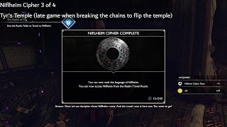 God of War  Niflheim Cipher Pieces Locations [upl. by Carilla]