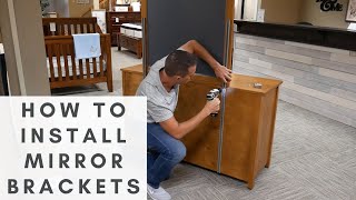 How to fasten a mirror to a dresser  Swiss Valley Furniture [upl. by Conan]