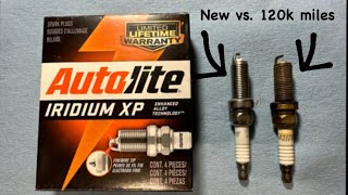 Autolite Iridium XP spark plug review How did they hold up after 120k miles in my Altima [upl. by Aimerej]