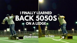 HOW I LEARNED BACKSIDE 5050 GRINDS [upl. by Dosia]