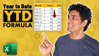 Try this SMART formula to calculate YTD in Excel works for Financial Years too [upl. by Enirual785]