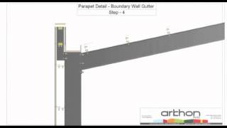 Arkhon Panel Parapet Detail Boundary Wall Gutter [upl. by Walt]