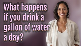 What happens if you drink a gallon of water a day [upl. by Leirol]