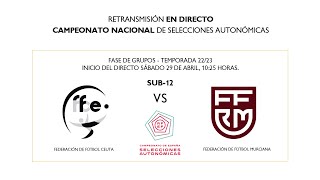 🚨DIRECTO🚨CEUTAREGIÓN DE MURCIA MASCULINO I 🔴RFEF [upl. by Elleynod]