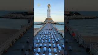 Buddhist Monks and Prayers at Guanyin of Nanshan  Sanya Hainan China shorts [upl. by Genevieve]