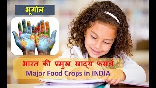 Major Food Crops in INDIA भारत की प्रमुख खाद्य फ़सलें 1 [upl. by Zsa]