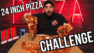 24 INCH MONSTER PIZZA CHALLENGE [upl. by Aivonas357]