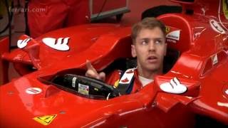 F1 2014  Primeras palabras de Sebastian Vettel como piloto Ferrari [upl. by Oriane25]