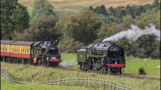 BR 9F 92134 Rescues The Failed BR 80136 On The NYMR Annual Gala 23 [upl. by Feliks536]