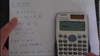 How to Solve Equations Using Casio Fx991ES Plus [upl. by Gnah]