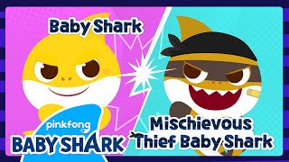 📺 Best Baby Shark vs Thief Baby Shark Episodes  Compilation  Song amp Story  Baby Shark Official [upl. by Madox]