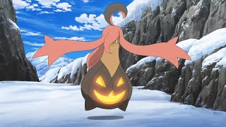 Pokémon Gourgeist All Attacks  Pokémon Moves And Attacks   94 [upl. by Charmian]