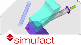 Forge rolling with consideration of the roller stand stiffness  Simufact [upl. by Arbuckle785]