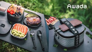 Now on Kickstarter Awada Lunch Box Easily Take The Kitchen Outdoors [upl. by Anhej75]