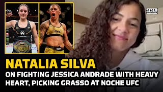 Natalia Silva Picking Alexa Grasso At UFC 306 Talks Fighting Jessica Andrade With Heavy Heart [upl. by Aid]