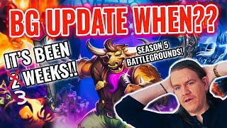 SEASON ENDING WHATS HAPPENING  Hearthstone Battlegrounds [upl. by Einnim]