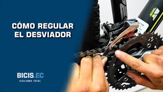 Cómo ajustar un desviador delantero de bicicleta  BicisEc [upl. by Durrell]