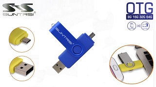 OTG и USB 20 Флешка Suntrsi 16GB для компьютера и телефона [upl. by Wade]