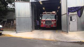 FDNY RESCUE 4 RESPONDING ON ASTORIA BOULEVARD IN THE ASTORIA AREA OF QUEENS IN NEW YORK CITY [upl. by Initirb744]