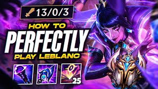 1 LEBLANC WORLD shows you how to play perfectly and stomp in Challenger [upl. by Araas]