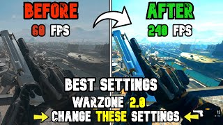 BEST PC Settings for Warzone 2 SEASON 5 Optimize FPS amp Visibility [upl. by Osbourne938]