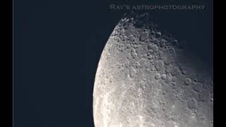 Moon through my Telescope  Celestron EdgeHD 1400 XLT with CGXL mount [upl. by Renault166]