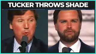 Tucker Carlson Throws Shade At JD Vance During RNC Speech [upl. by Romain122]