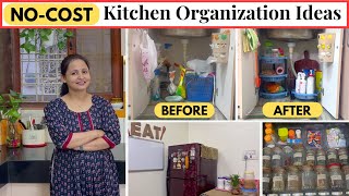 10 CLEVER Kitchen Organization Ideas  NoCost Home amp Kitchen Organization Hacks  Urban Rasoi [upl. by Ardnikal805]