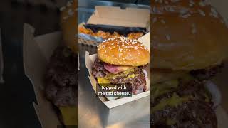 THE MOST TEMPTING AMERICAN FOOD IN THE UK 🇺🇸 Food Burgers FYP [upl. by Nibor]