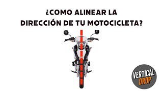 ¿Como alinear o enderezar la dirección de tu motocicleta Fácil y explicado [upl. by Litch]