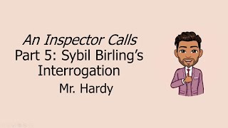 An Inspector Calls Part 5 Sybil Birlings Interrogation [upl. by Nagar]