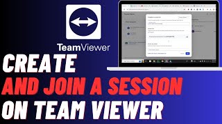 How To Create And Join Session On TeamViewer  Easy Guide [upl. by Cyma]