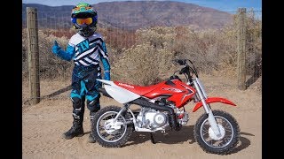 2018 Honda CRF50F Review  The Ultimate Beginner Motorcycle [upl. by Enorahs16]