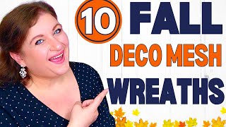 10 DECO MESH WREATHS That Will MAKE Your Home INSTAFAMOUS [upl. by Temhem]