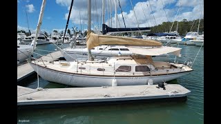 Herreshoff H28 Cruising Yacht  Walkthrough [upl. by Saalocin]