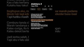 Lirik Lagu Aishiteru 3Cover Dani faisall liriklagu lirikvideo aishiteru [upl. by Warms923]