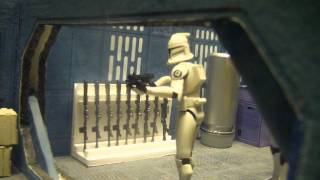 Star Wars   stop motion  the abduction of Admiral yularen [upl. by Devlen]