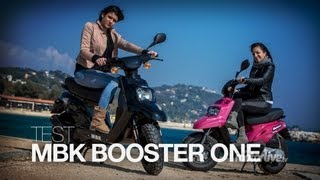 TEST  MBK Booster One ou Spirit Noir ou Rose [upl. by Coffey]