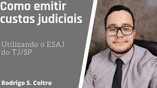 Como emitir custas judiciais ESAJ TJSP [upl. by Drarreg]