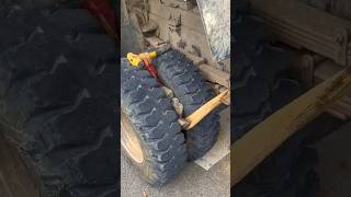 Truck life Stone removing from tyre trucks atrangicarkur trucklife ytshort shorts diwali [upl. by Fredie]