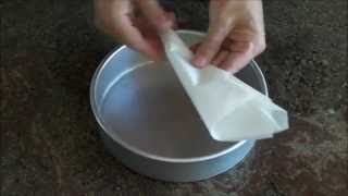 Quick Way To Cut Parchment Paper To Fit Round Pan [upl. by Lapides]