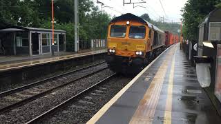 66723 working 4L68 Birch Coppice Gbrf to London Gateway Gbrf gbrf class66 freighttrain railway [upl. by Trella]