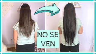 CÓMO Poner EXTENSIONES DE CLIP ¡SIN QUE SE NOTEN [upl. by Eimaraj]